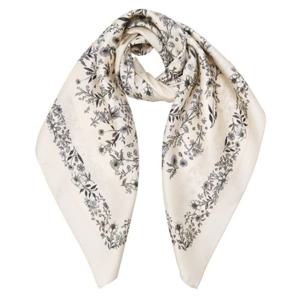 [Jardin] 뜨왈드주이 아이보리 플라워 사각 실크 스카프 HISC6E371IV