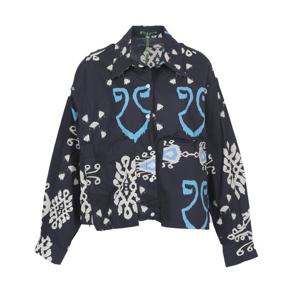 [몬테밀라노]유니크 나염 블라우스 X6S48B1519A