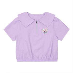 [티파니(정상)](T52KSB010)-연보라 카라 집업BL