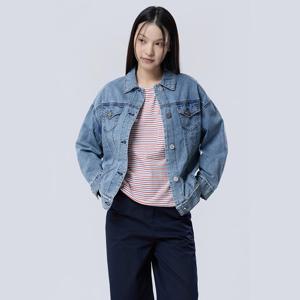 [베네통]아이스크림 데님 점퍼 (BAJP91631)