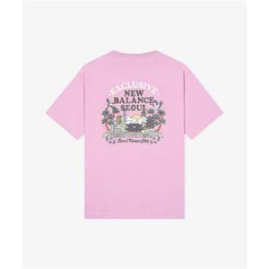 뉴발란스 NBNEG2A053 UNI NB 서울 랜드마크 반팔티 (PINK) NBNEG2A053_25 401058