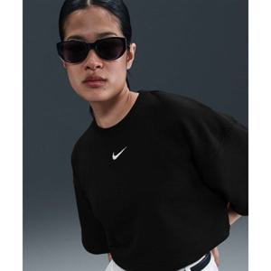 나이키 스포츠웨어 플리스 루즈 반소매 크롭 프렌치 테리 탑 W - 블랙세일 HJ1334-010 399339