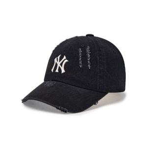 M MLB모자 GQC 3ACPVD34N-50BKS 데미지 워싱 데님 언스트럭쳐 볼캡 뉴욕양키스