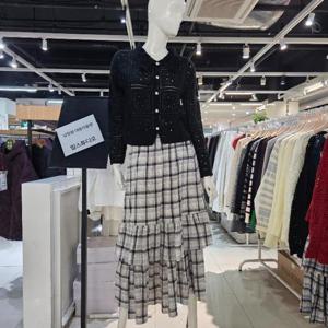 밀스튜디오 DP02 여성스러운프릴2단 체크스커트 LS4SKS105