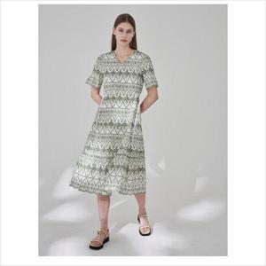 올리비아로렌 HC04 아일렛 자수 셔링 원피스 VVCOA5M4451