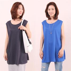 [강물처럼]빅사이즈사랑해요 5142L205 스판 훌 에이 나시 WW (85