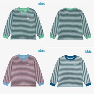 노스페이스 키즈 NT7TS02 플레이온 스트라이프 티셔츠