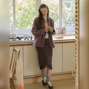 [올리브데올리브]세미A라인 도트 스커트 OE5AS813