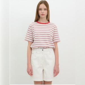 [올리브데올리브]스트라이프 배색 티셔츠 OW5ME420