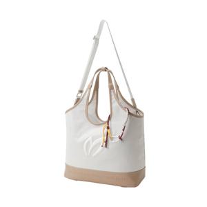 [마스터바니] 여성 배색 라인 로고 빅 쇼퍼 보스턴백