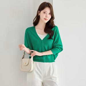 [모리스커밍홈] 브이넥 가오리소매 루즈핏 가디건_M2603CD023B