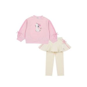 [프렌치캣(백)]PK 리본 배색 MTM치랭셋트(Q61DDT310DP200)