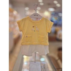 아가방 세이브존03 아가방 베른 체크 나시 5부 상하세트 AQ01S323002A2