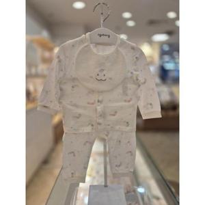 아가방 세이브존03 아가방 뺌이 오픈내의 세트(턱받이) AQ01S317601A