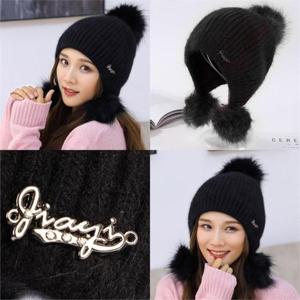 [강물처럼]위쉬몰 DT 귀달이방울털모자(C413H101) 블랙 (6475805