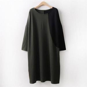 [강물처럼]아이우먼 배색 라운딩 원피스 WC6482M101 빅사이즈 (6