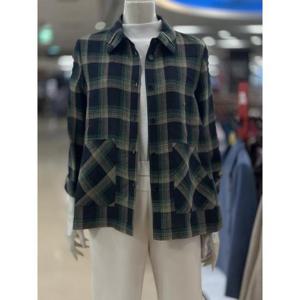 포라리 세이브존05 모던 체크 포인트 린넨 셔츠 LC24041