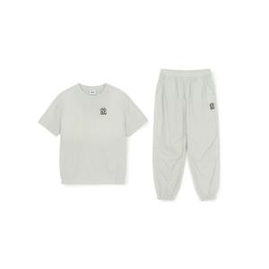 MLB키즈  아웃도어 베이직 우븐반팔 세트 (7AS1B1263-50CRM)