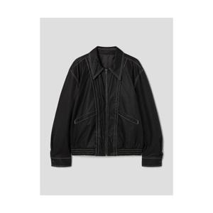 에잇세컨즈 8SECONDS 페이크 레더 탑스티치 블루종 블랙 21493ZAY15 404647