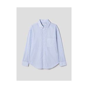 에잇세컨즈 8SECONDS 클린 스트라이프 버튼다운 셔츠 스카이 블루 215464AY1Q 404676