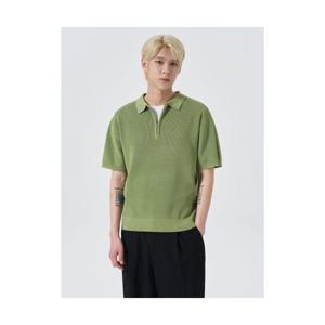에잇세컨즈 8SECONDS 컬러 하프집업 카라 니트 풀오버 라이트 그린 (454451LQ3L) 454451LQ3L 404950