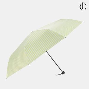 엘케이트 경량 3단 수동 접이식 UV차단 암막코팅 스트라이프 미니 양산 우산 LDDR174
