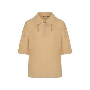 크로커다일레이디 넥카라 스트링 반집업 블라우스 CLEMBL124