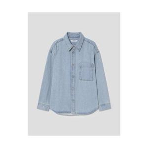 에잇세컨즈 8SECONDS 루즈핏 워싱 데님 셔츠 블루 424964LPJP 405685