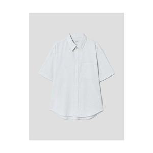 에잇세컨즈 8SECONDS 옥스포드 오버핏 반소매 셔츠 라이트 그린 425465LY2L 405655