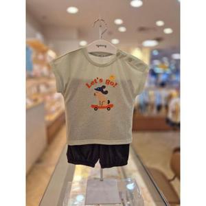 아가방 세이브존03 아가방 카키 하퍼 보드 나시 7부 상하세트 AQ01S353006A