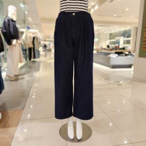 플라스틱아일랜드  (PS2DP381) 턱 데님 팬츠