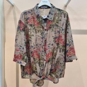 라티움 HC34 구김덜한쉬폰느낌루즈핏 셔츠형블라우스 T2621bl07