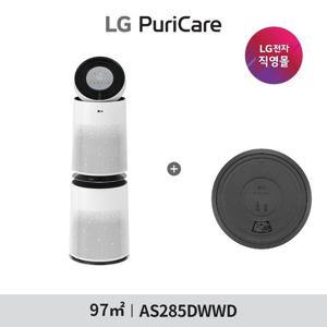 LG 퓨리케어 AI 360  공기청정기 플러스 28형 AS285DWWD+무빙힐