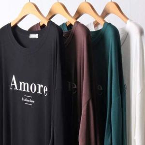 여성큰옷 307D763S 아모르 빅사이즈 루즈 긴팔티 빅사