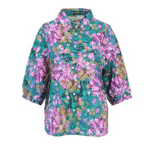 [몬테밀라노]력셔리 나염 카라 블라우스 XE6S6B1170A