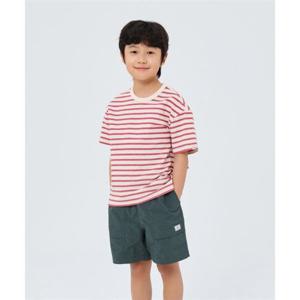 스노우피크 SNOWPEAK APPAREL KIDS 키즈 소로나 스트라이프 반팔 티셔츠 (S26MKFTS84) Red S26MKFTS84RD 406503
