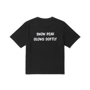스노우피크 SNOWPEAK APPAREL 코튼 여성 레터링 반팔 티셔츠 (S26MWFTS65) Black S26MWFTS65BK 406587