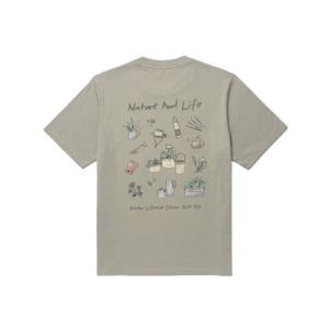 스노우피크 SNOWPEAK APPAREL 코튼 네이처 그래픽 반팔 티셔츠 (S26MUFTS64) Khaki Gray S26MUFTS64KG 406687