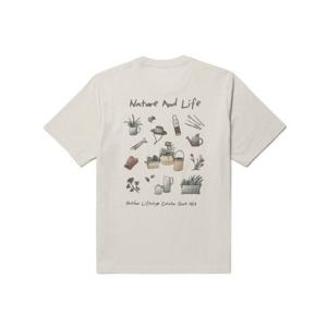 스노우피크 SNOWPEAK APPAREL 코튼 네이처 그래픽 반팔 티셔츠 (S26MUFTS64) Light Beige S26MUFTS64LE 406690