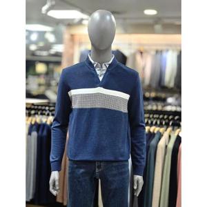 런던포그 세이브존04 하운드투스포인트 네이비 레이어드니트 LNSaNA400