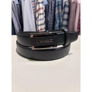 [닥스셔츠] 베노베로 소가죽 자동벨트 흑유광 비즈 버클 남성 (BMG1ACB1102K1) BMG1ACB1102