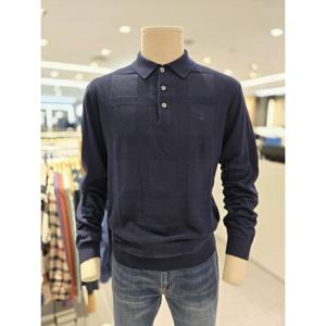 닥스 티셔츠 모혼방 체크짜임 카라 티에리 (DMP1SWTL201N1)