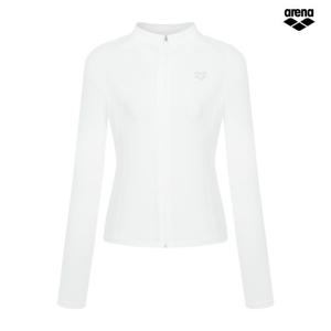 아레나 코어 여성 레귤러핏 집업 래쉬가드 A6BL1QR41 WHT