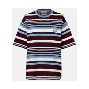 프라다 스트라이프 코튼 티셔츠 P01172332