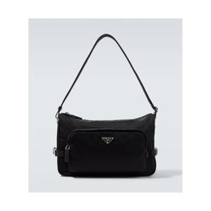 프라다 라지 레더 트리밍 숄더 백 P01160766