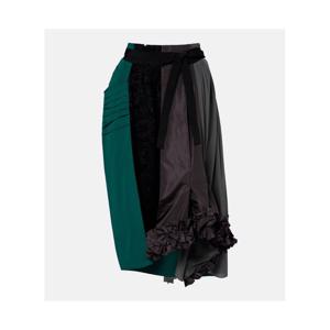 프라다 패널 벨티드 미디 스커트 P01161999