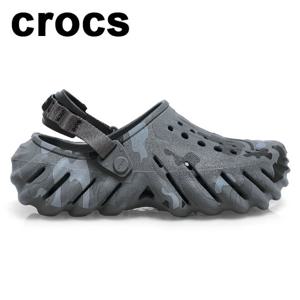 [크록스] 에코 덕 카모 클로그 차콜 블랙 211981-082