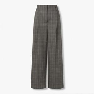 보브  (7116130202) 클래식 체크 투턱 팬츠