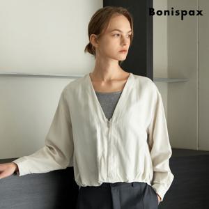 [보니스팍스(여성의류)]레이어드 배색 포인트 집업 긴팔 셔츠 (XQ1BA005L0)