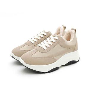 키높이퍼운동화 여자 키높이 방한 털 스니커즈 퍼 안감 겨울 운동화